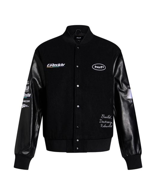 Huf Black Jacket for men