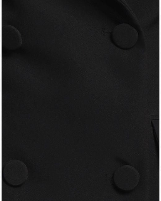 SIMONA CORSELLINI Black Blazer Polyester, Elastane