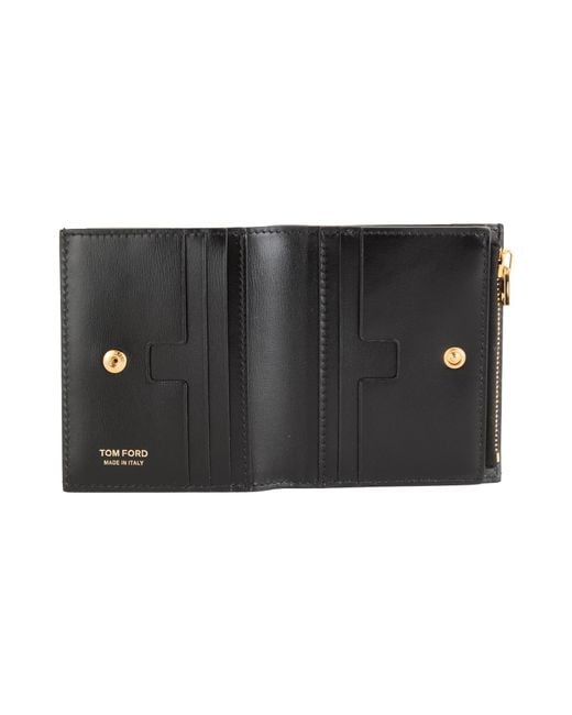 Tom Ford Black Wallet Calfskin