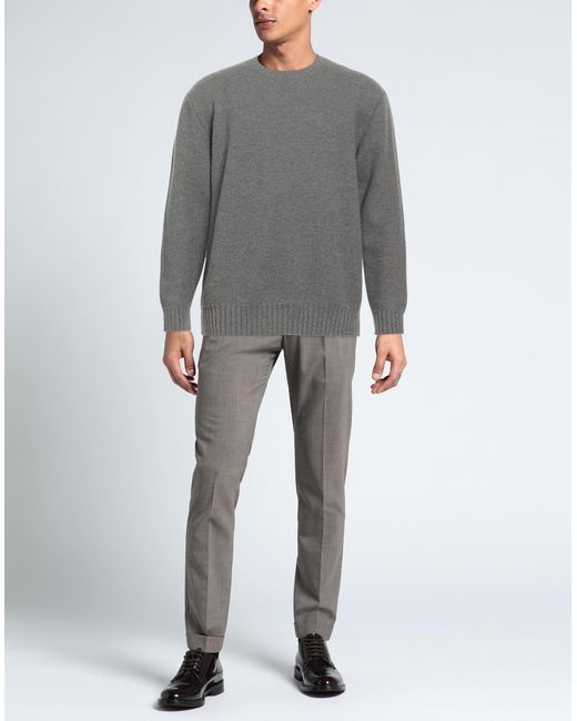 Luigi Borrelli Napoli Gray Sweater for men