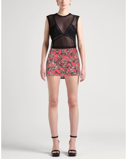 Vivienne Westwood Red Mini Skirt Cotton