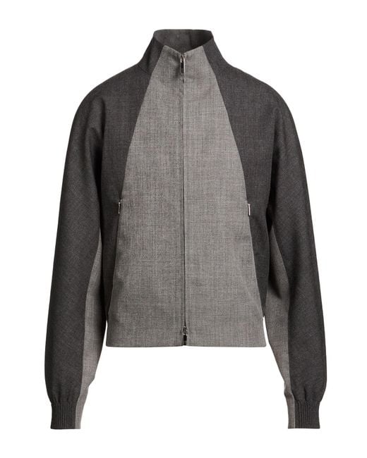 Thom Browne Gray Charcoal Jacket Virgin Wool for men