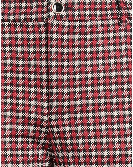 Liu Jo Red Pants Polyester, Polyamide, Elastane