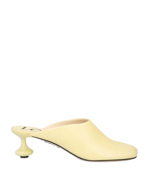 Loewe Yellow Toy Mules Aus Leder