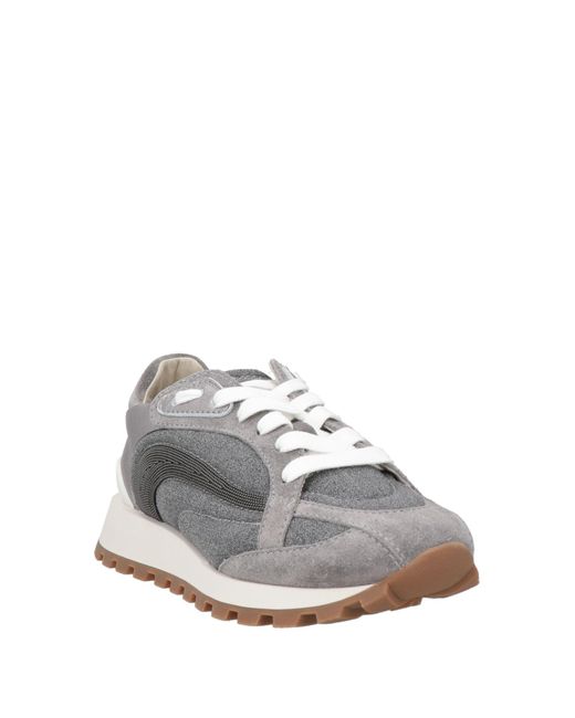 Brunello Cucinelli Gray Trainers
