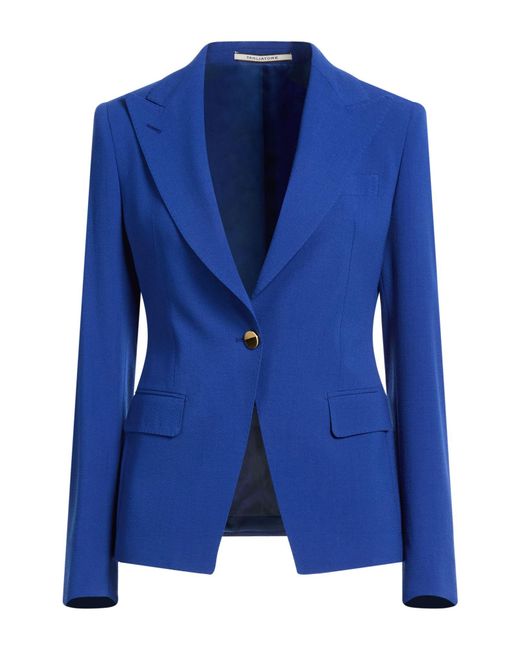 Tagliatore 0205 Blue Blazer Virgin Wool, Polyamide, Elastane