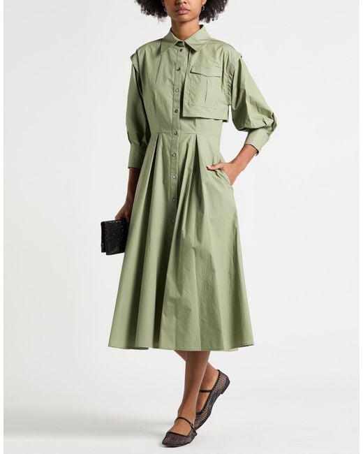 Karl Lagerfeld Green Midi Dresses
