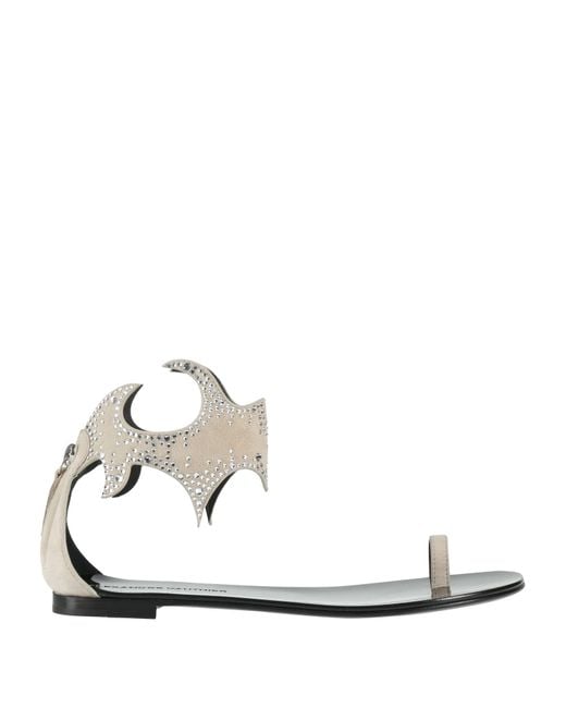 Alexandre Vauthier White Thong Sandal