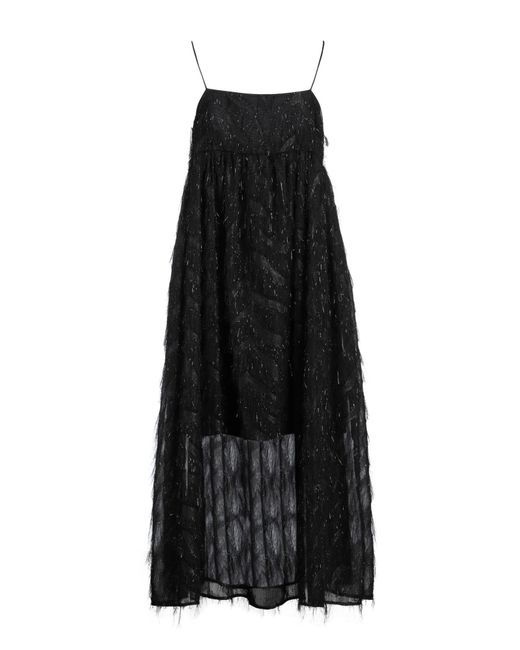 MEIMEIJ Black Midi-Kleid