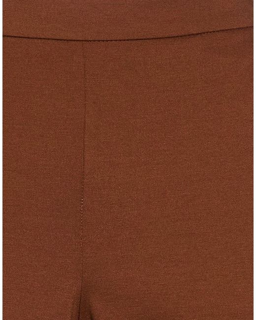 Maliparmi Brown Pants Viscose, Polyamide, Elastane