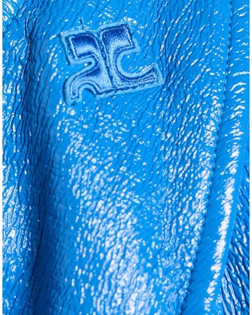 Courreges Blue Top Cotton, Polyurethane, Elastane