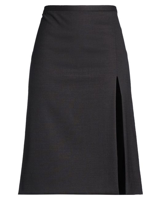 Philosophy Di Lorenzo Serafini Black Midi Skirt