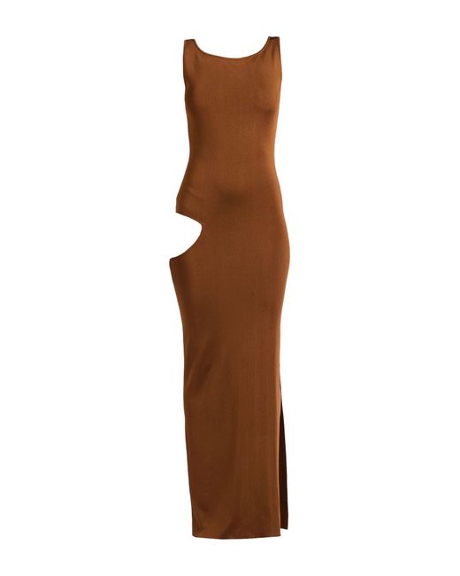 LA GALPA Brown Maxi-Kleid