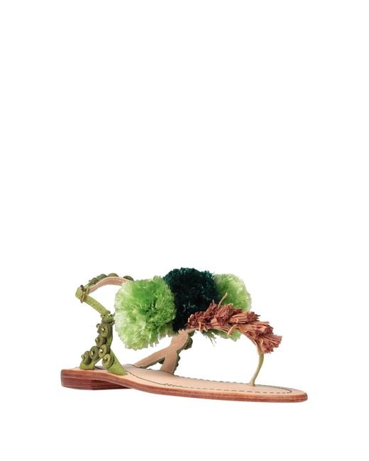 Maliparmi Green Thong Sandal