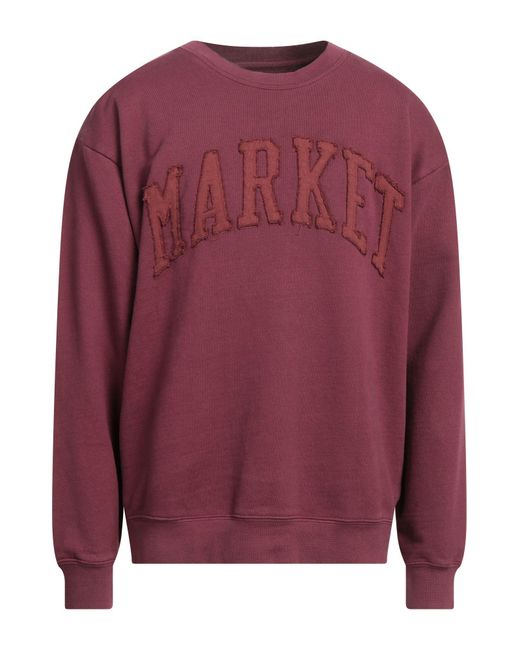 Market Red Sweatshirt for men