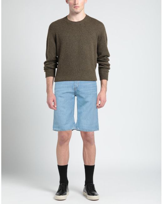 Trussardi Blue Denim Shorts for men