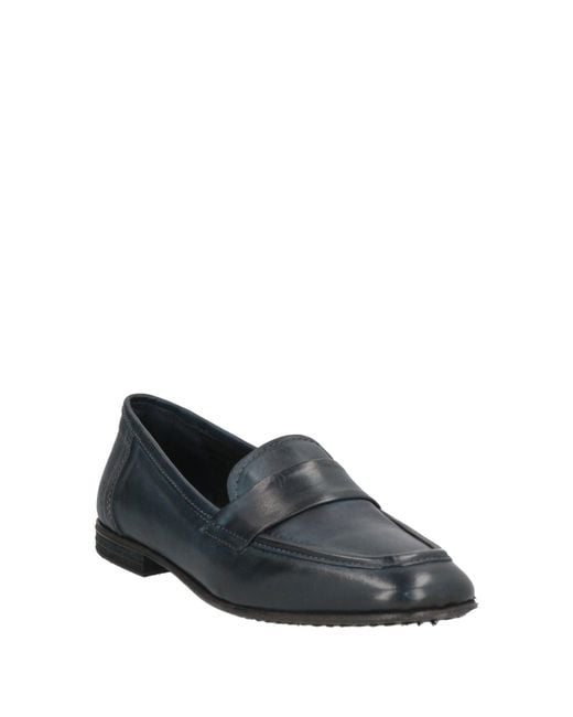 Pawelk's Blue Loafers Leather