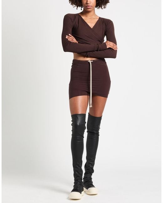 Rick Owens Brown Shorts & Bermuda Shorts