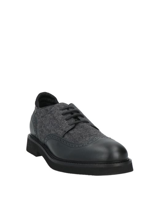 Chaussures à lacets Pollini pour homme en coloris Black