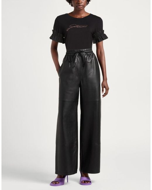Gattinoni Black T-Shirt Viscose, Elastane