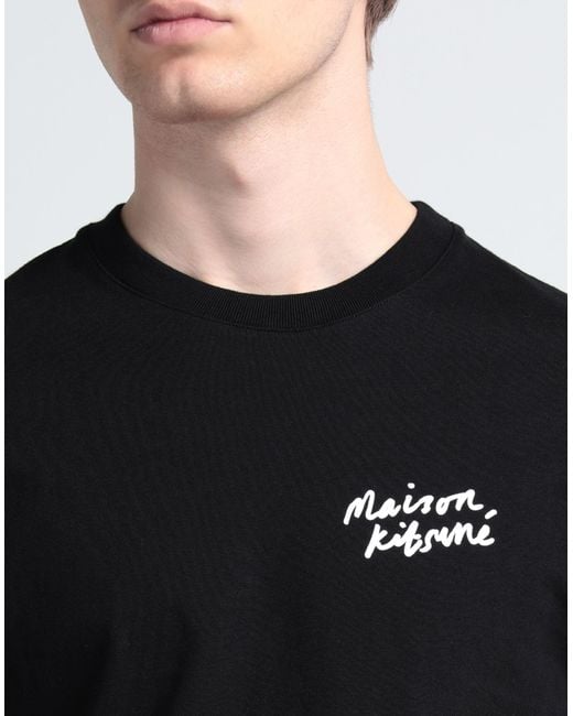 Camiseta Maison Kitsuné de hombre de color Black