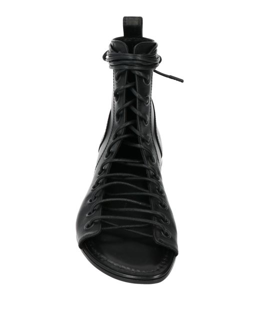 Ann Demeulemeester Black Ankle Boots