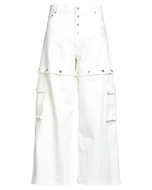 Off-White c/o Virgil Abloh White Jeans Cotton, Elastane for men