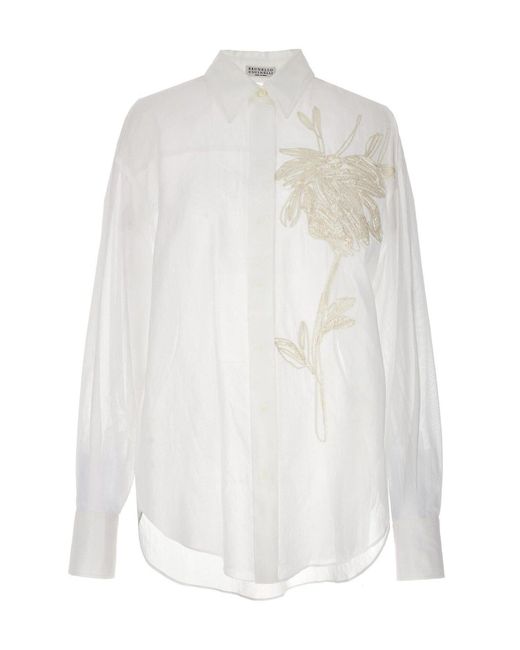 Camicia di Brunello Cucinelli in White