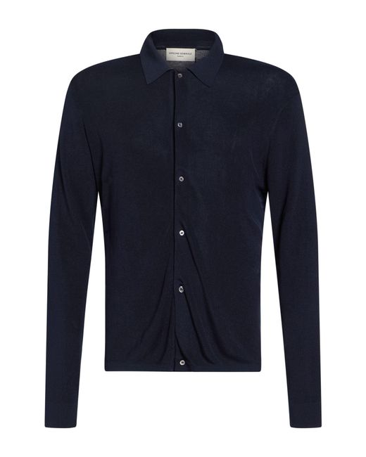 Officine Generale Blue Shirt for men