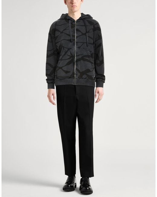 Crossley Black Sweatshirt Cotton for men