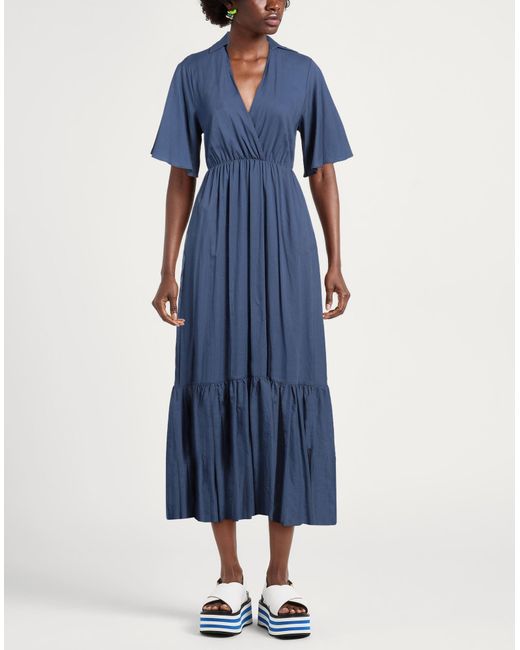 Kaos Blue Midi-Kleid