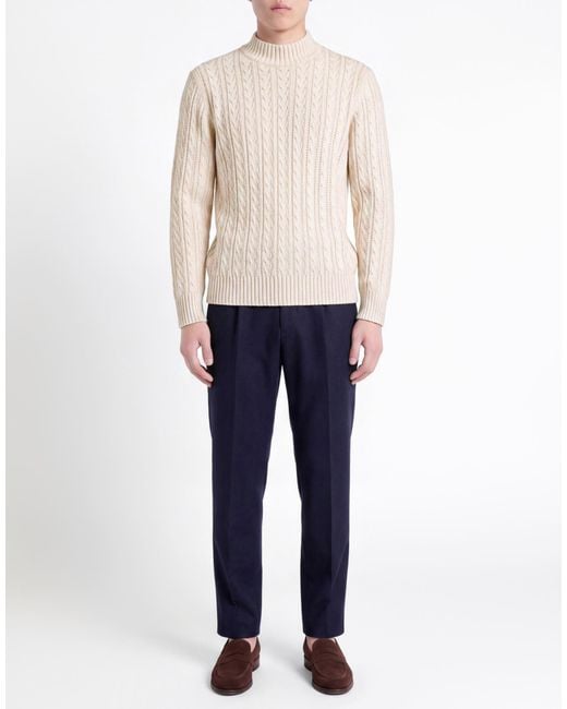 Circolo 1901 White Cream Sweater Wool for men
