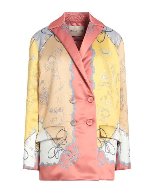 Manteau long Emilio Pucci en coloris Pink