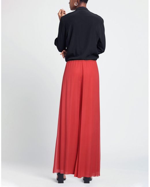 Pierantonio Gaspari Red Tomato Pants Polyester, Viscose