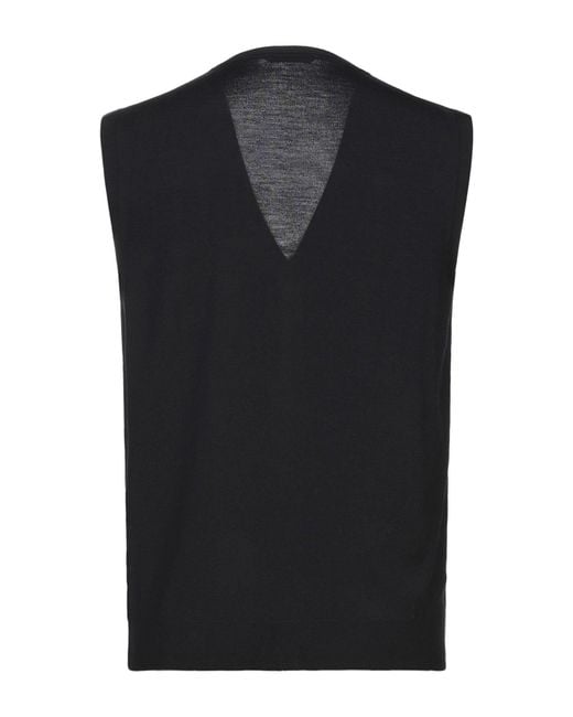 Zanone Black Cardigan for men