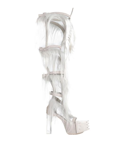 Rick Owens White Boot