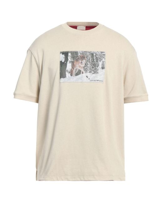 Emporio Armani White T-Shirt Cotton, Polyester for men