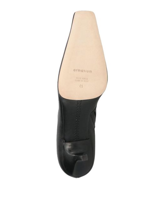 ARMARIUM Black Ankle Boots Leather