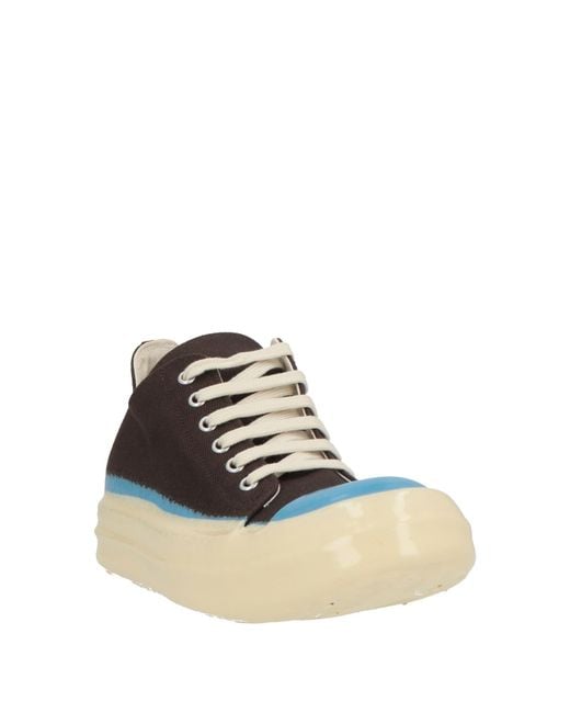 Rick Owens Multicolor Chocolate Sneakers Textile Fibers