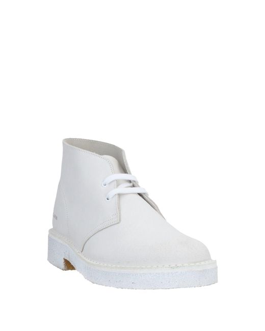 Clarks White Ankle Boots for men