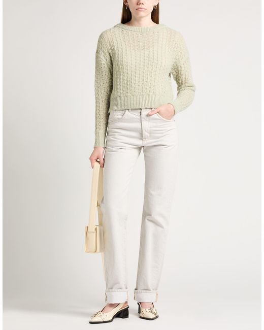 Alysi White Sweater Alpaca Wool, Polyamide