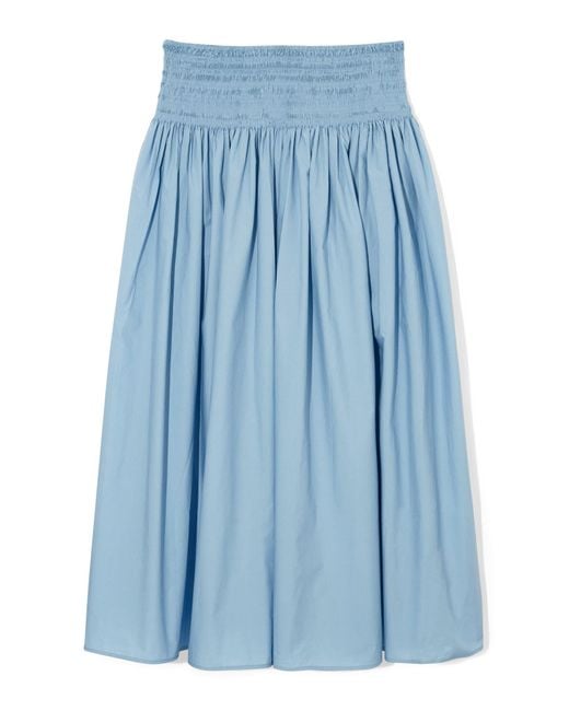 COS Blue Midi Skirt