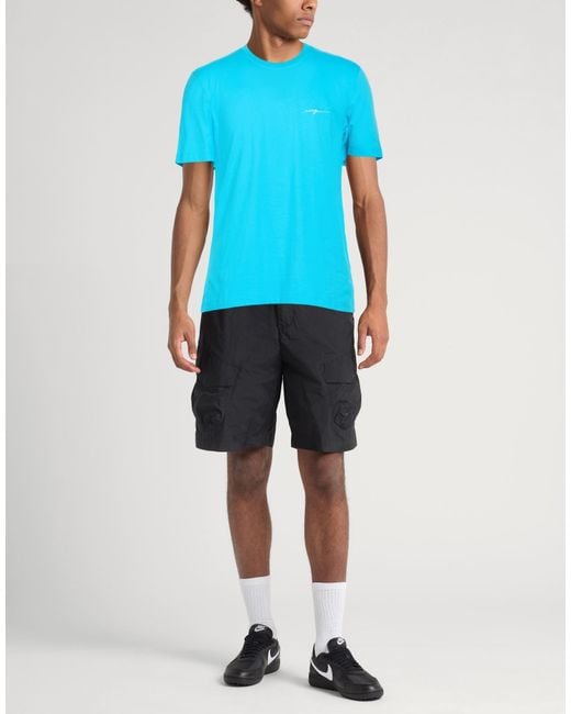 MSGM Blue T-Shirt Cotton for men