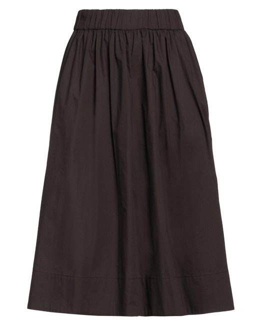 Nude Black Midi Skirt