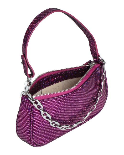 By Far Purple Fuchsia Handbag Goat Skin
