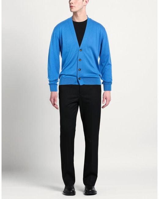 FILIPPO DE LAURENTIIS Blue Cardigan Cotton for men