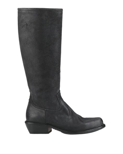 Fiorentini + Baker Black Charcoal Boot Leather