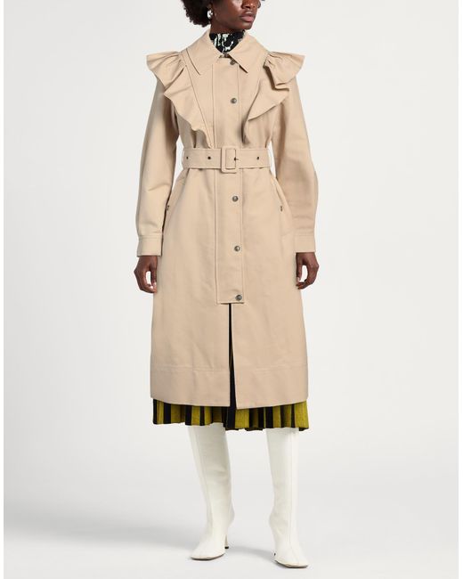 Twinset Natural Overcoat & Trench Coat