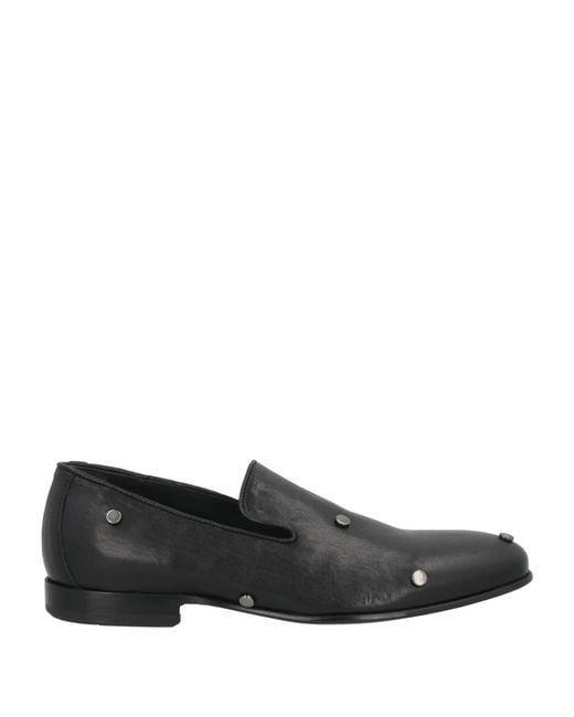 MICH SIMON Black Loafers Leather for men