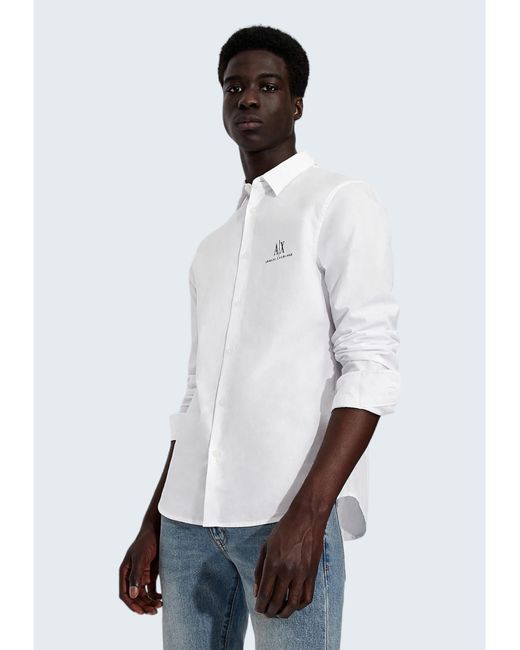 Camisa Armani Exchange de hombre de color White